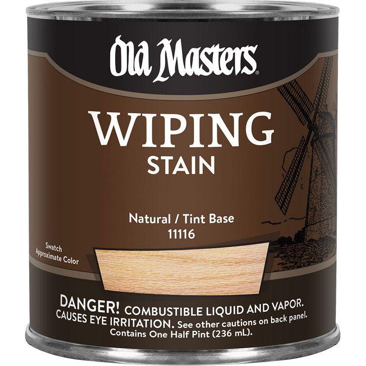 Old Masters 11116 1 Half Pint Natural Wiping Stain