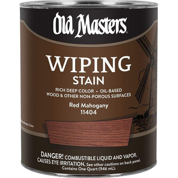 Old Masters 11404 1 Quart Red Mahogany Wiping Stain