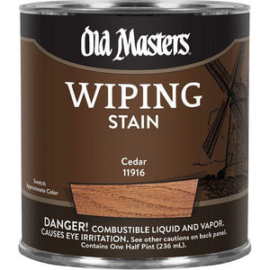 Old Masters 11916 1 Half Pint Cedar Wiping Stain