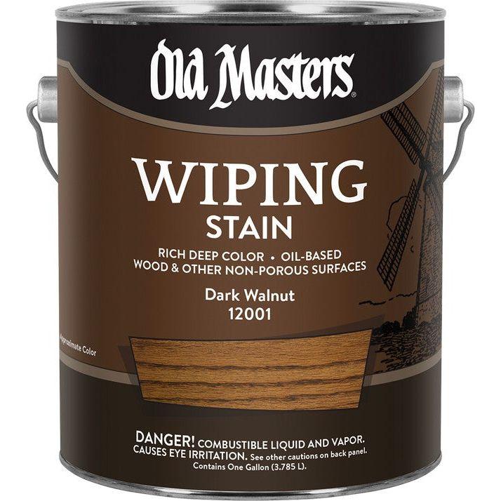 Old Masters 12001 1 Gallon Dark Walnut Wiping Stain