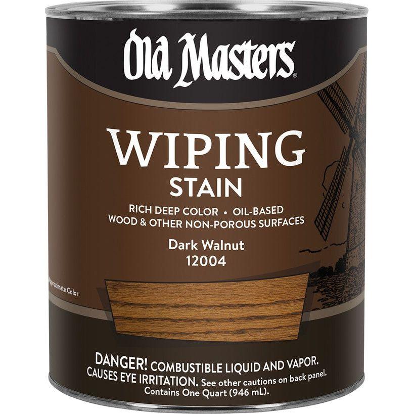 Old Masters 12004 1 Quart Dark Walnut Wiping Stain