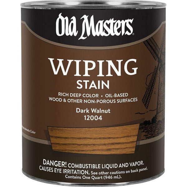 Old Masters 12004 1 Quart Dark Walnut Wiping Stain
