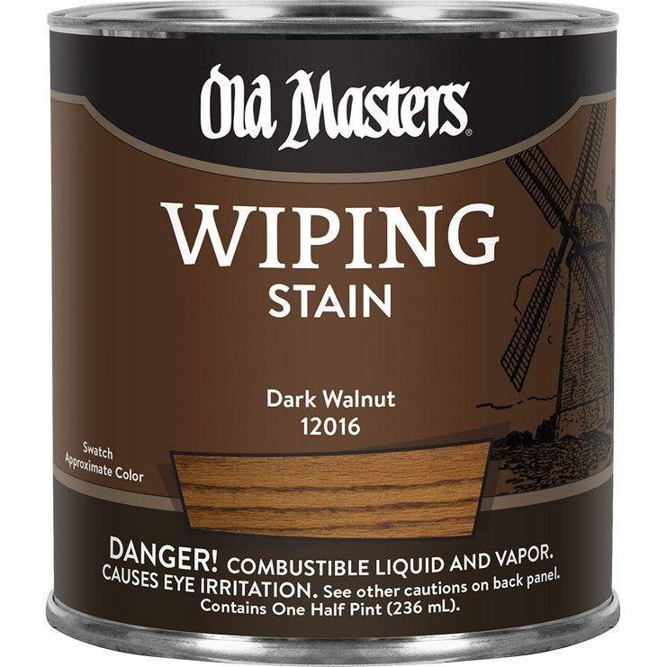 Old Masters 12016 1 Half Pint Dark Walnut Wiping Stain