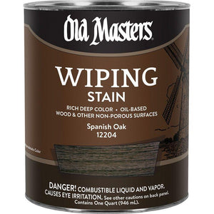 Old Masters 12204 1 Quart Spanish Oak Wiping Stain