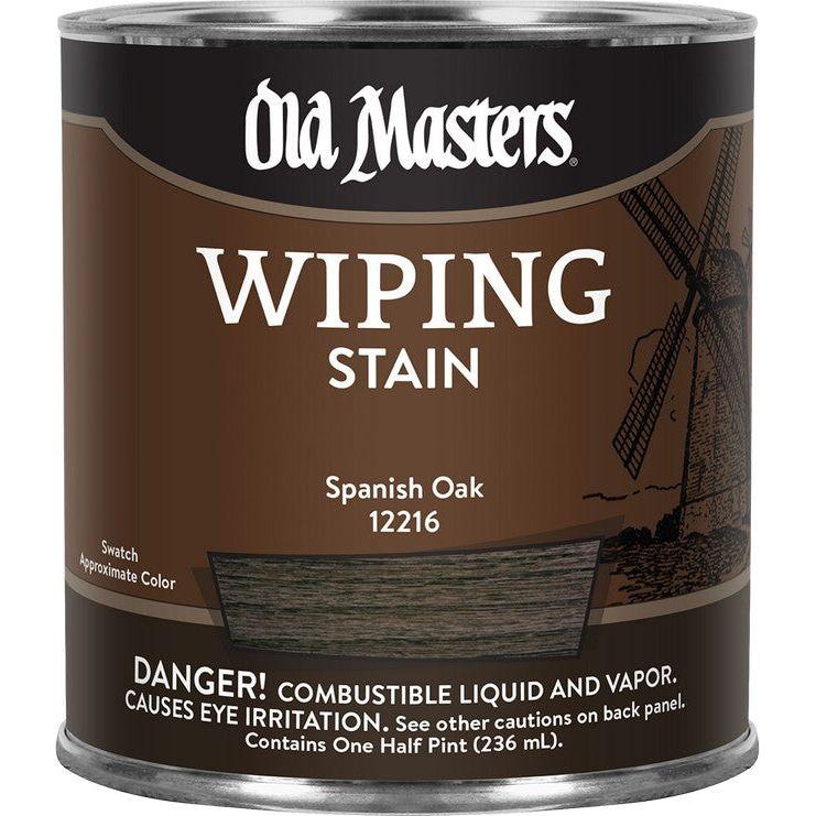 Old Masters 12216 1 Half Pint Spanish Oak Wiping Stain