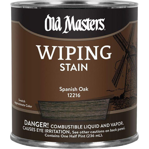 Old Masters 12216 1 Half Pint Spanish Oak Wiping Stain