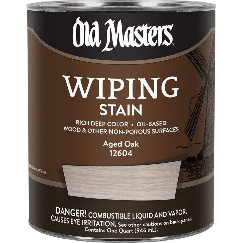 Old Masters 12604 1 Quart Aged Oak Wiping Stain