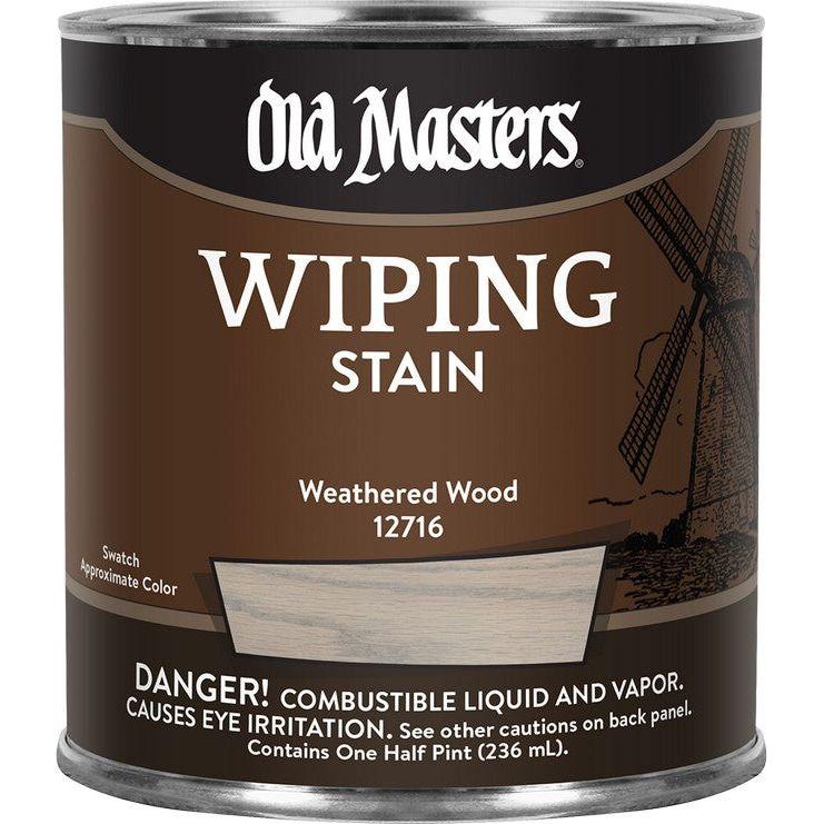Old Masters 12716 1 Half Pint Weathered Wood Wiping Stain