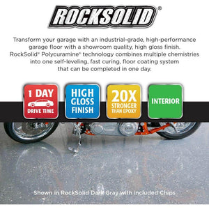 Rust-Oleum RockSolid Garage Floor Coating Kit, 90 fl. oz., High-Gloss Modern Greige